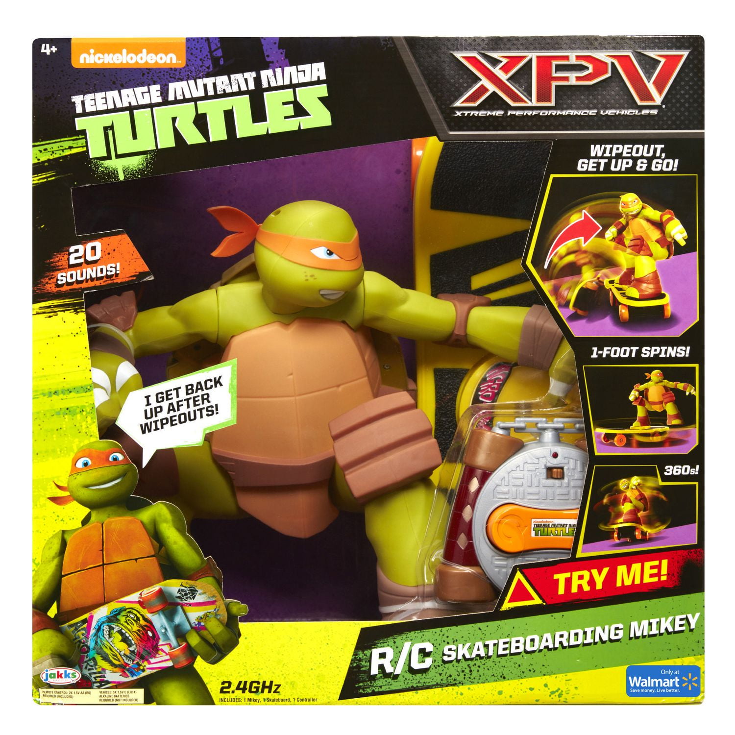 Teenage Mutant Ninja Turtles Xpv Remote Control Skateboarding