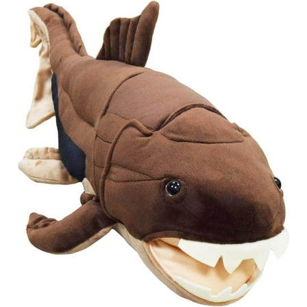Realistic Dunkleosteus Fish Stuffed Animal Plush Toy, Lifelike Dunkleosteus Animal Plushies, Simulation Animals Doll
