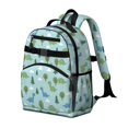 thumbnail image 2 of Light Blue Dinosaurs Forest Pattern Cute School Backpack Bag for School with Padded Back and Adjustable Shoulder Straps 15.25"x11.5"x5.25", 2 of 5