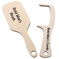 thumbnail image 3 of 2 peines divertidos de regalo para hombres calvos, regalo para la pérdida del cabello, cepillo de madera divertido para peinar sin pelo y peine sin dientes, juego de regalo, 3 of 8