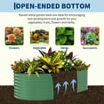 thumbnail image 3 of Heavy-Duty Green Galvanized Steel Raised Garden Bed - Ergonomic Open-Bottom Planter Box, Rust-Resistant, Easy Assembly - Large Capacity for Flowers, Vegetables - Green with Anti-Cut Strips, 240x120x60, 3 of 8