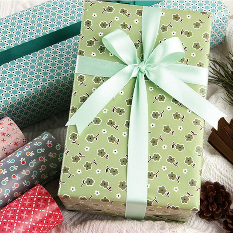 Wrapping Paper Sheets,Birthday Wrapping Paper Included 6 Pcs Gift Wrap  ,Ribbon Present 