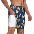 thumbnail image 3 of Goofa Funny Chicken Printed Men's Swim Trunks Board Shorts Quick Dry Mens Swimming Trunks with Compression Liner,Breathable Fit Hawaii Beach Shorts-X-Large, 3 of 9