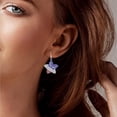 thumbnail image 5 of Krdevn Red White Blue Dangle Earrings American Flag Patriotic Hook Earrings Independence Day Jewelry for Women Holiday Party Accessory, 5 of 5