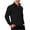 Black, variant on Men's Quarter Zip Sweater Textured Knit Business Casual Pullover