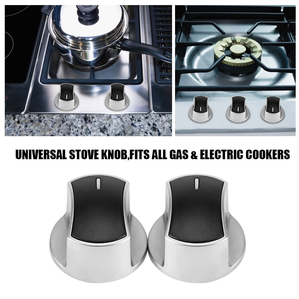 WALFRONT 2pcs Universal Gas Stove Cooker Part Control Knobs Replacement