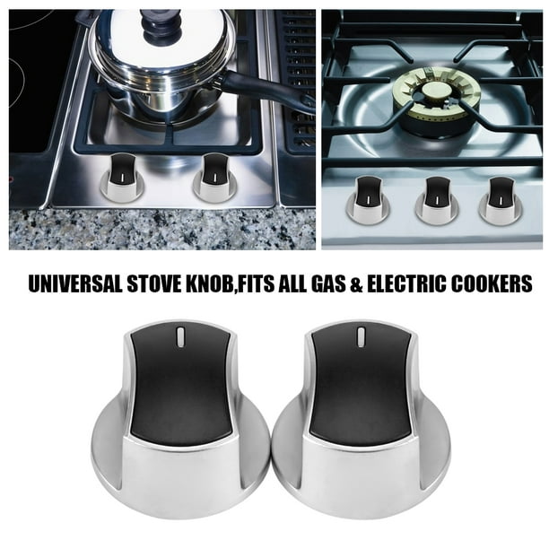 WALFRONT 2pcs Universal Gas Stove Cooker Part Control Knobs Replacement