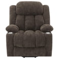 thumbnail image 2 of Limi Power Lift Recliner Chair, Dark Brown, USB Port, Cupholders, 2 of 6