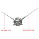 thumbnail image 2 of Silver Wall Clock Accessories DIY Large Clock Hands 3D Clock Needles Wall Clocks Home Art Decor Quartz Clock Mechanism, 2 of 5