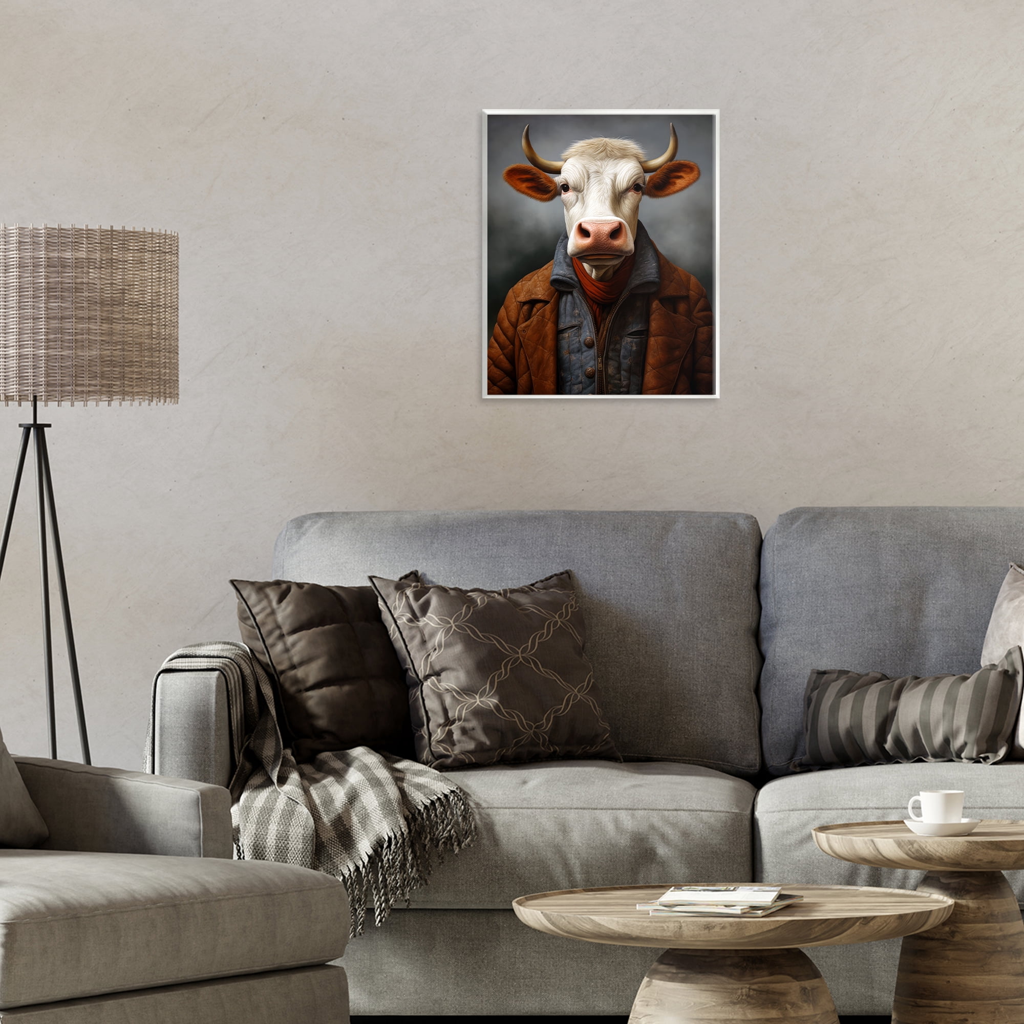 Stupell Industries Chianina Style Cow Wall Plaque Art, design by Ray Powers