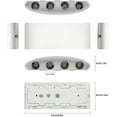 thumbnail image 5 of Aplique de pared interior, dormitorio moderno impermeable, accesorios de iluminación de montaje en pared para pasillo de 8W, luces de pared blancas mate arriba y abajo, 5 of 5