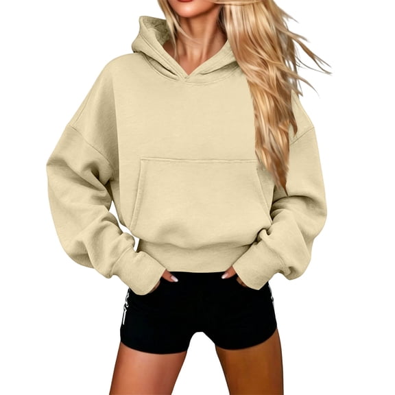 LckLvx Oversized Hoodie for Women Long Sleeve Drop Sholder Athletic Running Sweatshirt with Pockets