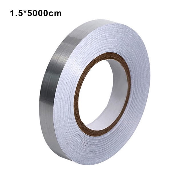 Tile Seam Sticker Waterproof Floor Sealing Tile Line Strip Tile Seam Sticker Copper Foil Sealing Tape, 1.5x5000cm, Silver Foil
