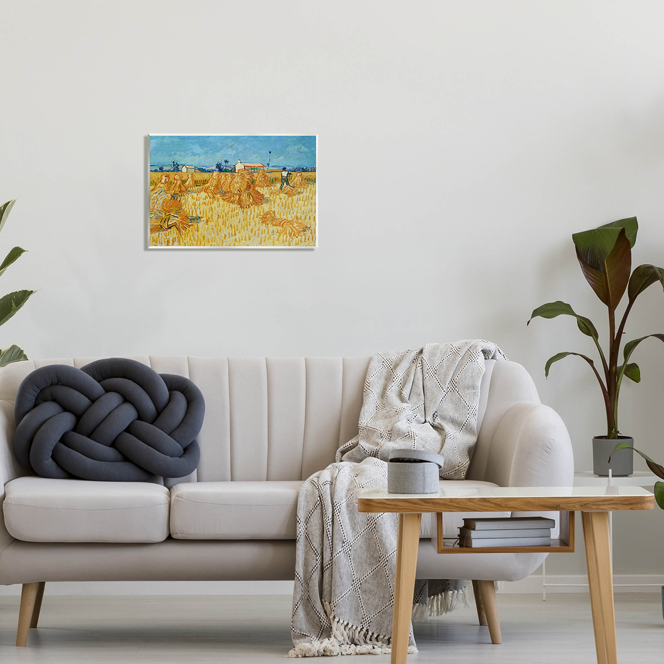 Harvest In The Provence Van Gogh Scenery Landscape Painting Unframed Art Print Wall Art