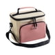 thumbnail image 5 of Bolsa de almuerzo térmica portátil de tela Oxford con correa de hombro ajustable Rosa, 5 of 9
