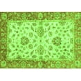 thumbnail image 1 of Ahgly Company Indoor Rectangle Oriental Green Traditional Area Rugs, 2' x 5', 1 of 4