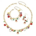 thumbnail image 6 of PRIYAL Christmas Day Jewelry Set, Christmas Bell, Pearl Earrings Hand Chain Necklace Combination Three-Piece Perfect for Holiday Gifts to Girlfriend Best Friend, Celebration Jewelry, 6 of 7