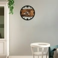 thumbnail image 6 of Wall Clock Silent Wood Rustic Decor Large 12 Inch Easy Read Home Office Bedroom Living Room, 6 of 9