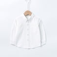 thumbnail image 2 of Boys' Button Down Shirts Boys Formal Shirt White Button Down Boys Boys Collared Shirts Size 8-9 Years Boys Girls Fashion, 2 of 4
