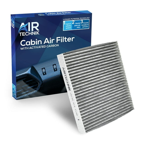 AirTechnik CF10140 Cabin Air Filter w/Activated Carbon  Fits Infiniti FX35, FX45, G35, Mitsubishi Eclipse, Lancer, Outlander, Nissan Altima, Maxima, Murano, Sentra, X-Trail - 27277-4M400