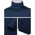 thumbnail image 4 of H2H Womens Casual Turtleneck Tops Lightweight Long Sleeve Soft Thermal Shirts Active Sweater NAVY US S/ASIA S (CWOSWL189), 4 of 6