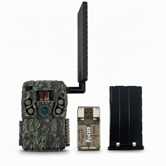 Browning Trail Camera - Defender Wireless Vision Pro HD AI 46MP Bundle with Rechargeable Battery Pack and Card Reader (3 Items)