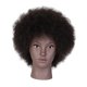 thumbnail image 1 of Cabeza de Maniquí Africana Jinwen con Tejido de Peluca para Práctica de Peluquería, 1 of 8