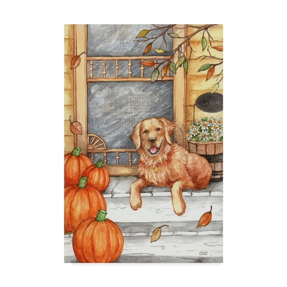 Trademark Fine Art 'Autumn Golden Welcome' Canvas Art by Melinda Hipsher