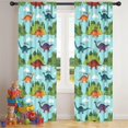 thumbnail image 5 of Blackout Kids Curtains,Light Blue Dinosaur Landscape Pattern Childrens Insulated Curtains Set Of 2,Bedroom Essentials,Toddler Room Decor 42"x84", 5 of 5