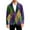 Green, variant on Mar-di Gras Jacket for Men Corduroy Jacket 2 Button Lightweight Vintage Carnival Holiday Party Office Blazer