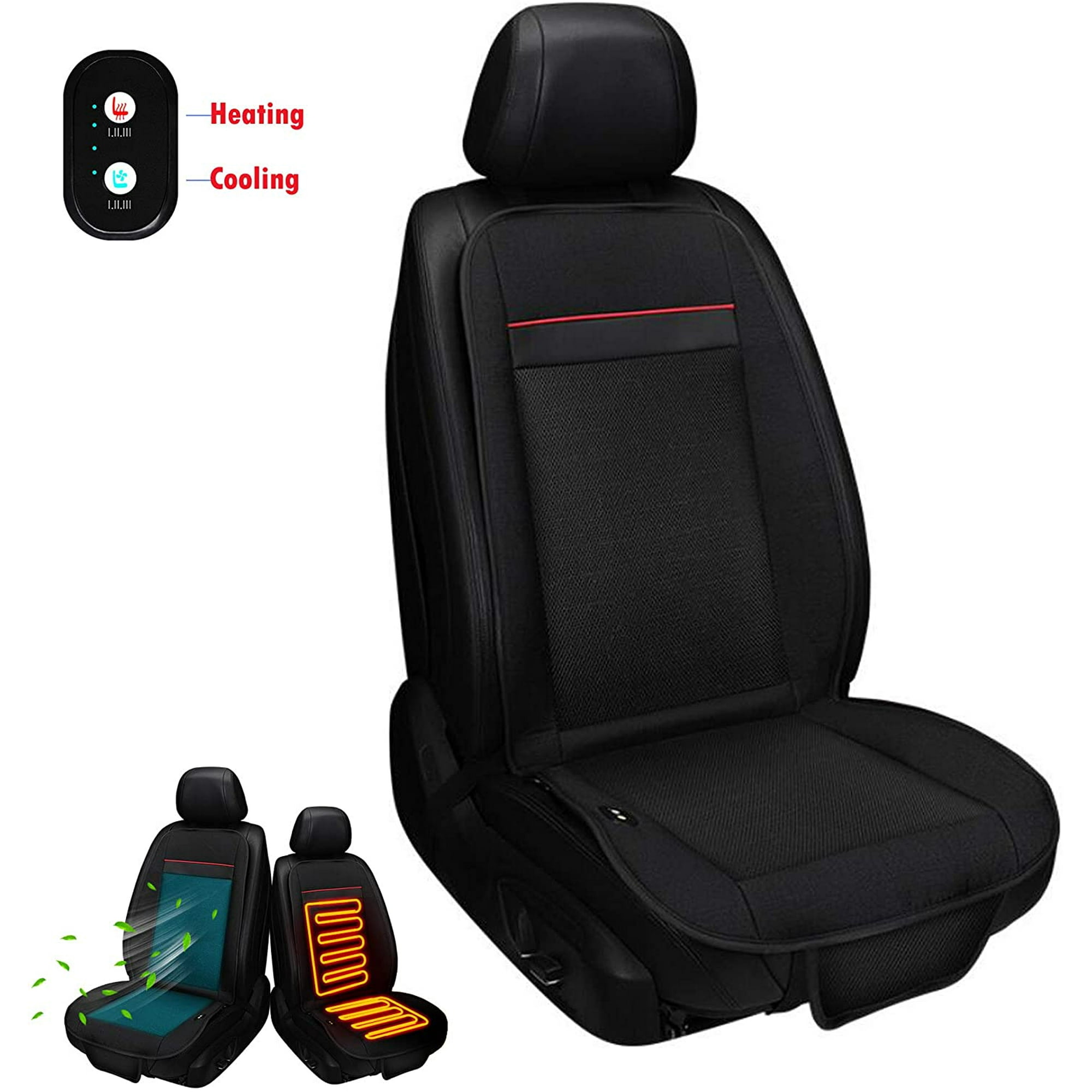 Heated and cooled seat covers