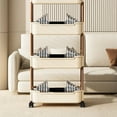thumbnail image 5 of Gnmfd Small Trolley Rack Multi-Layer Storage Cart for Kitchen Bathroom Living Room, Mobile Floor Organizer for Snacks Toiletries Plants, Flexible Rolling Storage Cabinet with Multi-Tier Shelves, 5 of 6