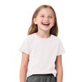 thumbnail image 4 of Busydd Boys and Girls Summer Tops Unisex Casual Solid Color Short Sleeve Round Neck Girls' Tops Comfortable Lightweight Boys Girls Summer Clothes, 4 of 7