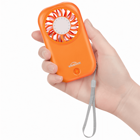 Mini Ventilador de Mano: Ventilador Portátil de Alta Velocidad de 11000 Rpm con 5 Velocidades, Ventilador de Bolsillo Ultraligero de 56 G para Esenciales de Viaje, Mini Ventilador Personal Súper Delg