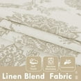 thumbnail image 3 of DriftAway Linen Floral Paisley Camel Beige Blackout Curtains for Living Room Bedroom 84 Inch Length 2 Panels Lined Grommet Window Drapes Thermal Farmhouse Country Jacobean Curtains, 3 of 8