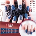thumbnail image 1 of Uñas postizas a presión, regalo para mujer, parche de uñas con diseño de ojo de gato misterioso con goma de mascar (24 unidades), 3 ml, para decoración de uñas., 1 of 4