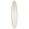 thumbnail image 3 of Frame Wall Mirror, Oval, Glass, Steel Metal, Gold, Bedroom Living, 3 of 4