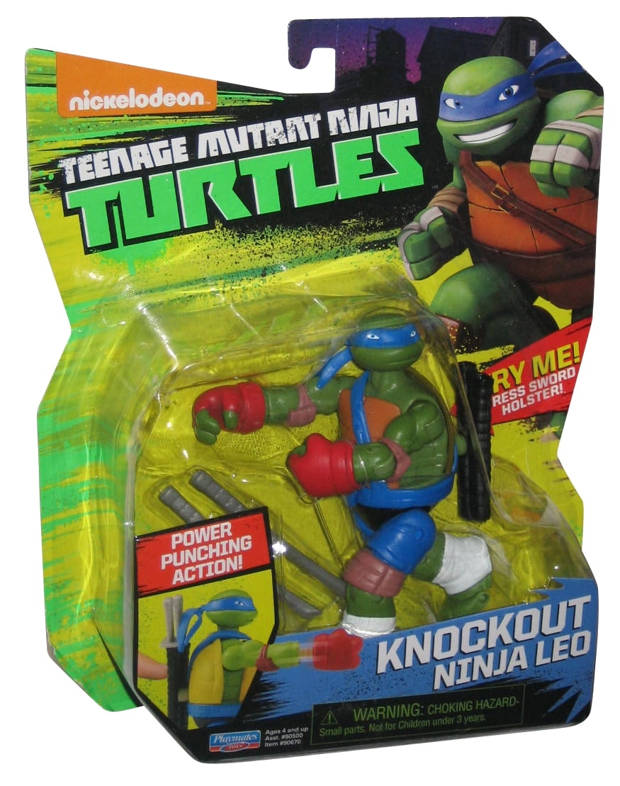 Teenage Mutant Ninja Turtles TMNT Knockout Ninja Leo Slammer Figure - Walmart.com - Walmart.com