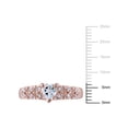 thumbnail image 2 of Everly Women's Aquamarine Rose Gold Plated Ring, 2 of 6