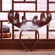 thumbnail image 4 of Cinta para el pelo de Navidad Bewildely diadema con astas universales caqui, 4 of 6