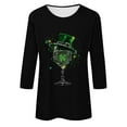 thumbnail image 4 of Saint Patricks Day Shirt Funny,Blouses for Women Dressy Casual,Workout Shirts Women Tight Plus Size Blouses for Women V Neck Womens T Shirts Loose Fit Pack, 4 of 4