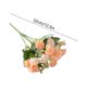 thumbnail image 3 of Ramo de flores artificiales de 12,6 pulgadas - Claveles tallo floral falso Arreglo decorativo de plástico Blanco naranja Azul Amarillo Púrpura Rosa para la decoración del salón de boda, 3 of 7