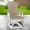 White, variant on OS Home and Office Furniture Resin Fan Back Swivel Glider in Weatherwood/White