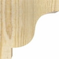 thumbnail image 3 of 4"W x 6"D x 6"H Newport Rough Sawn Corbel, Douglas Fir, 3 of 9