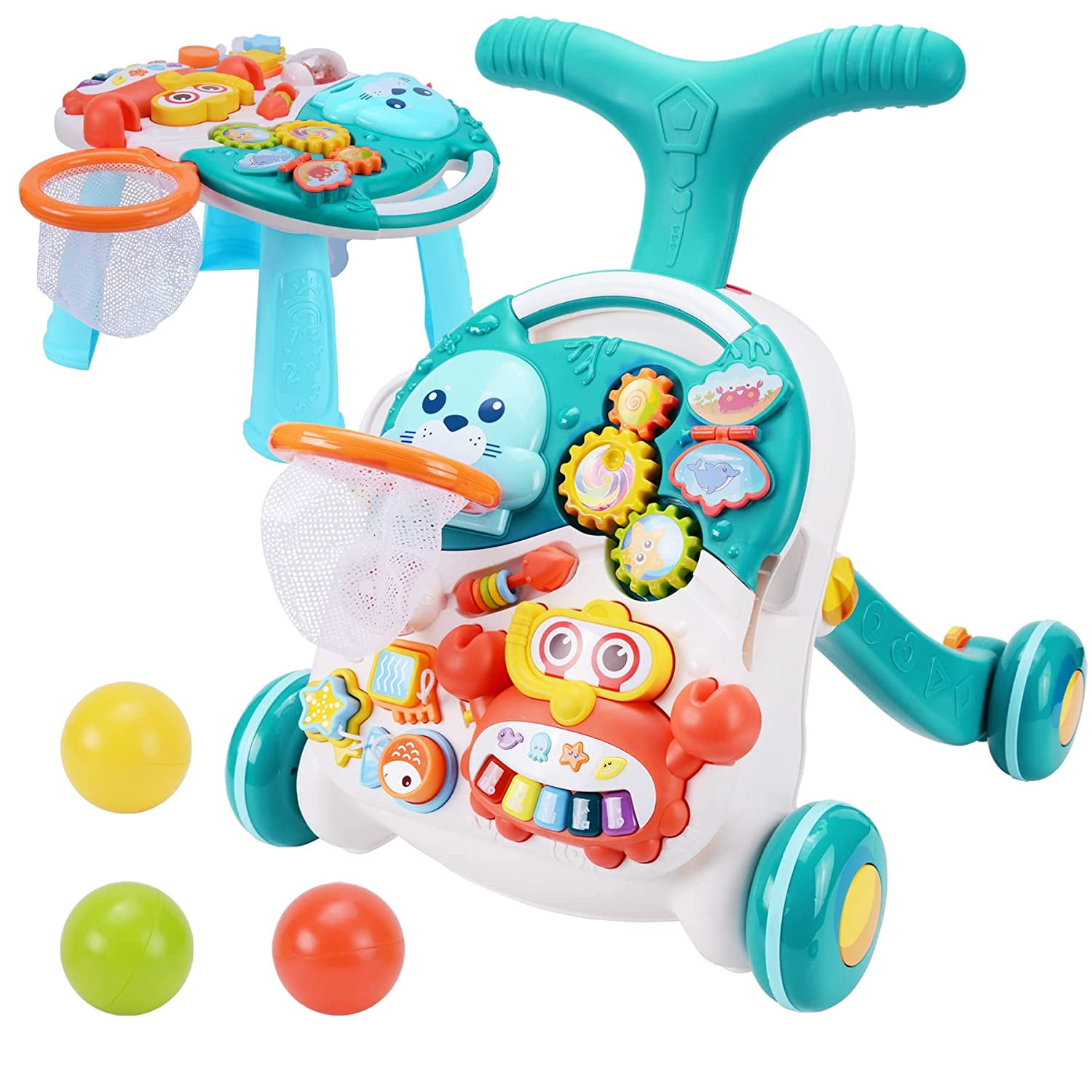 Capkytoy SittoStand Walker with Activity Center Multifunctional