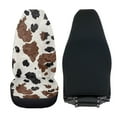 thumbnail image 4 of Uorisanigo Cow Print High-Back Automotive Seat Covers, 2 PCS Car Seat Covers Front Set, Auto Seats Cover for Cars, Trucks Van SUV Not Airbag Compatible, 4 of 7