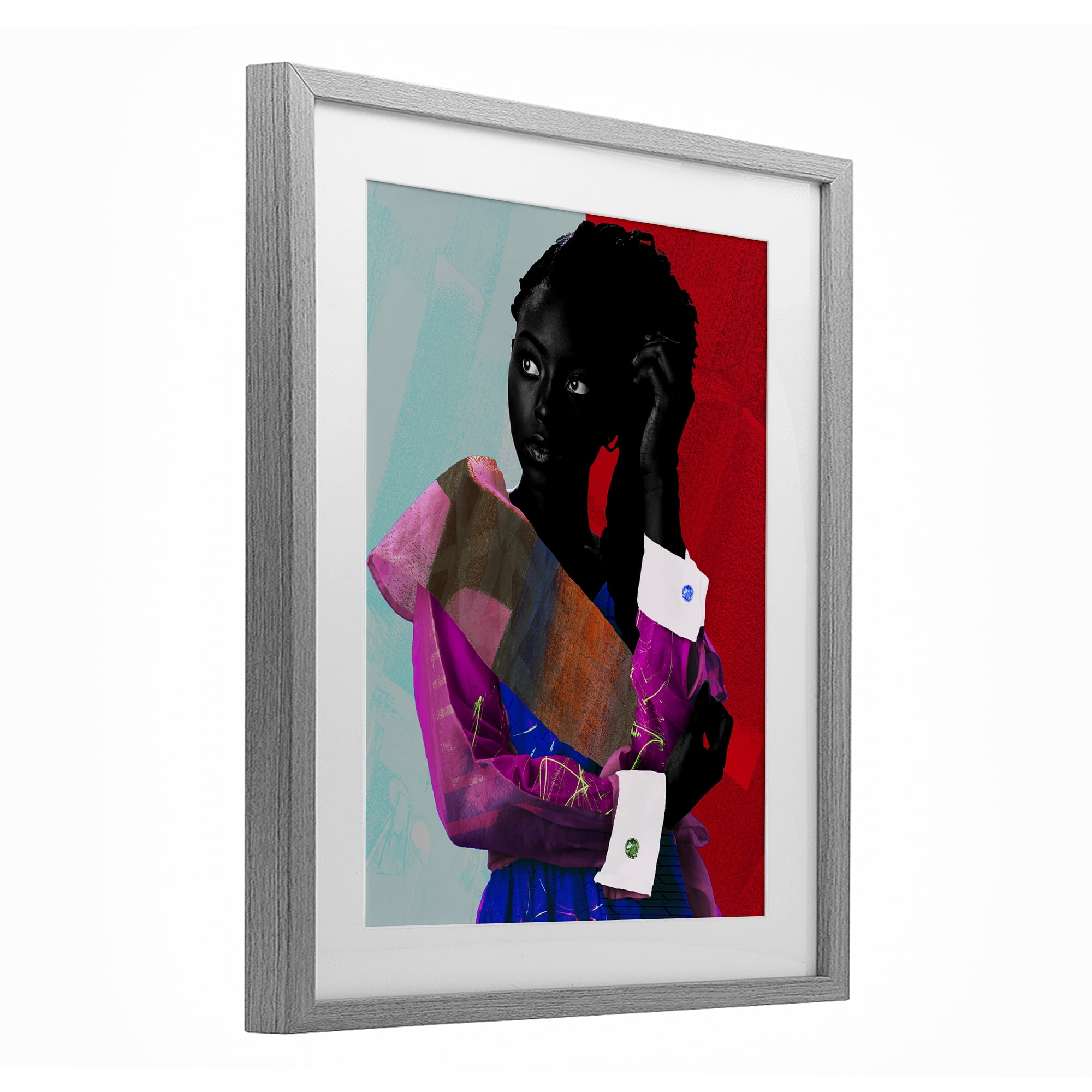 Stupell Industries New York Fashion Style Gray Framed Print Under Glass, design by NUMA Art