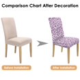 thumbnail image 7 of Dining Chair Covers Leopard Pattern Set of 4 Stylish Animal Print Washable Polyester Stretch Slipcovers Removable Seat Protector for Romantic Home Decor, 7 of 7