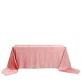 thumbnail image 5 of Balsa Circle 90" x 156" Dusty Rose Rectangular Premium Velvet Tablecloth Table Linens, 5 of 8