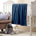 thumbnail image 6 of CREVENT Cozy Soft and Warm Sherpa Baby Blanket for Infant Toddler's Crib Cot Stroller Gift for Baby Girls All Season Use(30"X40" Navy Dot), 6 of 7
